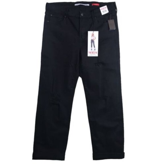 Celebrity Pink Jean Size 13 34x29 The Bestie Girlfriend Black Cropped Jeans NWT - Picture 2 of 12